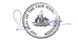 Seal and signature of Deputy President Masson