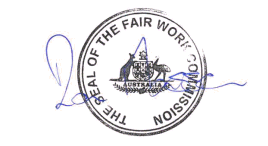 Seal and signature of Deputy President Masson