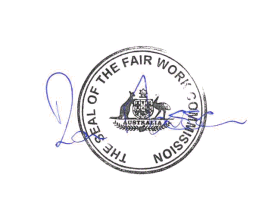 Seal and signature of Deputy President Masson