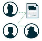 image represents a contractual chain